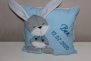Kissen mit Wunschnamen bestickt,Geburt,Taufe,Geschenk