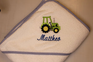 Kaputzenhandtuch 1 x 1 m mit Wunschnamen bestickt,Taufe,Geburt,Geschenk